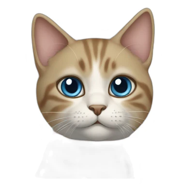 CAT blue Lilli sticker