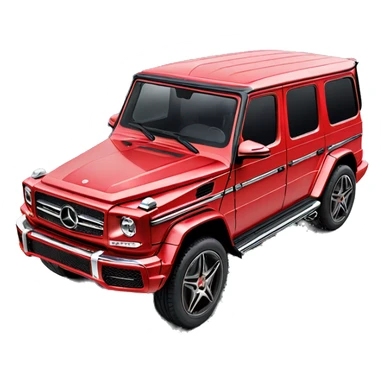 A red g63 Mercedes 2024 sticker