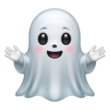 kawaii ghost sticker