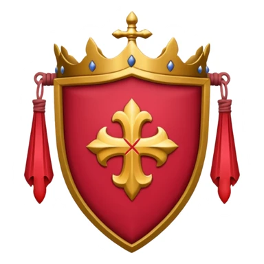 brasão sangrando medieval rosa de sangue vermelha sticker