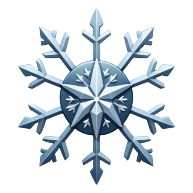 StarTrek logo with a snowflake behind it sticker