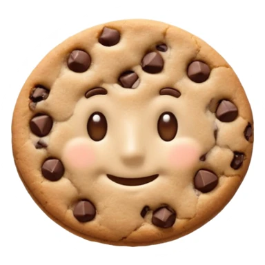 {
    "type": "object",
    "look": "chocolate chip cookie man, round chips, baked surface, front view",
    "description": "a cookie man made of chocolate chip dough, with visible chips and soft edges"
  } sticker