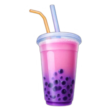 chromatic bubble tea sticker