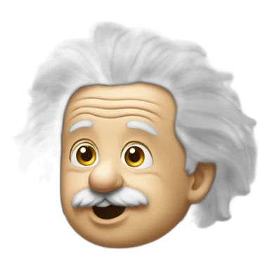 Einstein en train de pleurer sticker