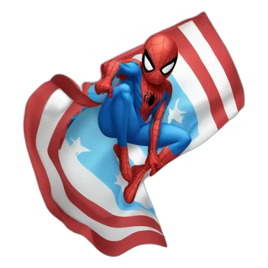 Spider-man con bandera Argentina sticker
