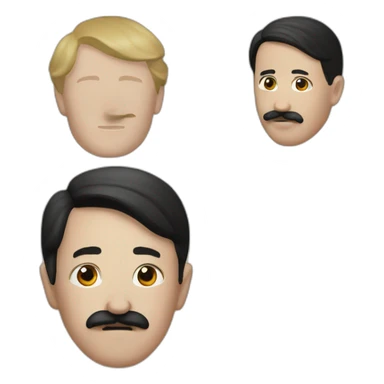 Hitler and his friend sticker