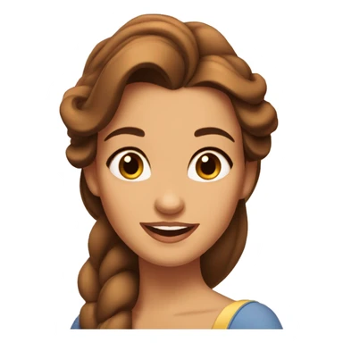 Belle from beauty and the beast sticker