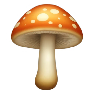 mushroom with a face sticker