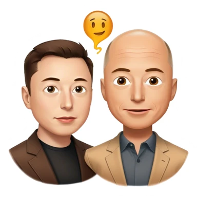 Elon Musk making money with Jeff Bezos sticker