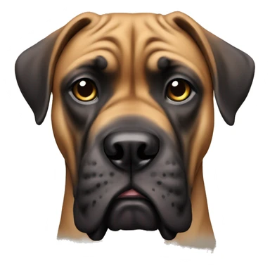 Create a bull mastiff dog sticker