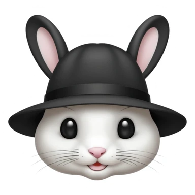 Lapin qui sort d’un chapeau sticker