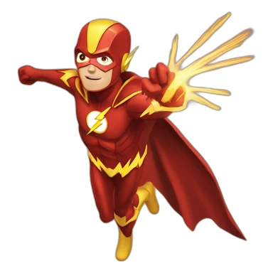 Flash barry allen costume sticker