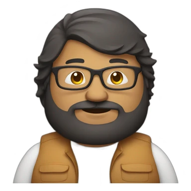 fat-indian-guy-with-beard-and-glasses sticker