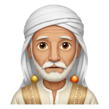 old emirates guys wearin gUAE cloths with white beared .. he works in the sea sticker