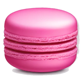 pink macaroon sticker