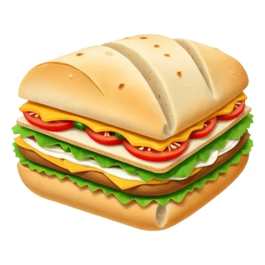Sandwich pita bread sticker