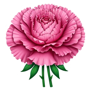 Pink carnation emojis sticker