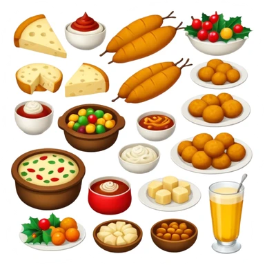 romanian christmas food types sticker