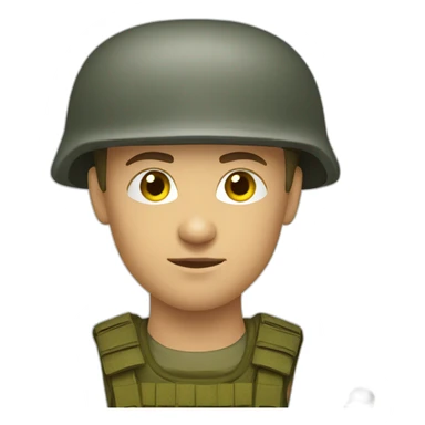 Ukrainian soldier sticker