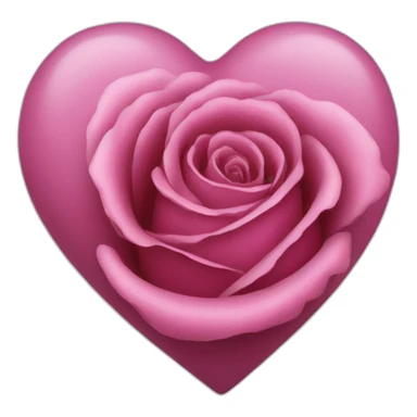un coeur rose sticker