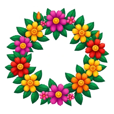 festive and vibrant garland of traditional mexican  sticker