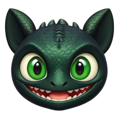 Toothless face only from how to train your Dragon sticker