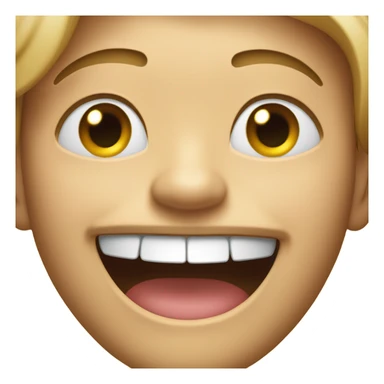 A face that is laughing really hard sticker