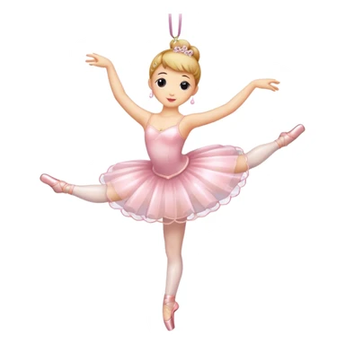 ballerina glass ornament sticker
