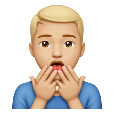 criss cross hands around throat choking self emoji tongue out sticker