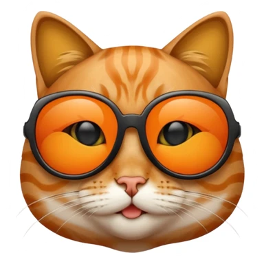 Cat with sunglasses sticker