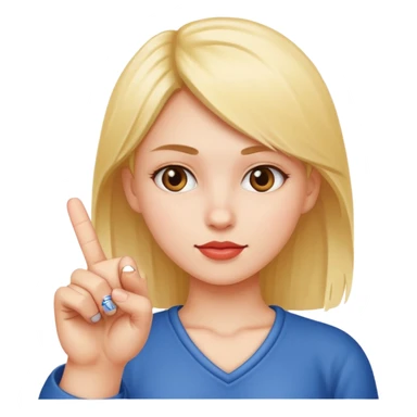 Nude girl showing his middle finge sticker