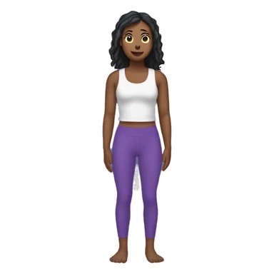 Purple leggings  sticker