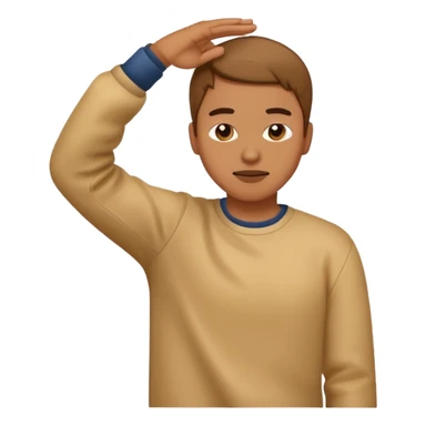 A person dabbing sticker