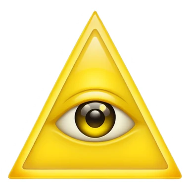 illuminati triangle glowing emoji style sticker
