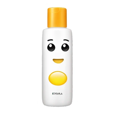 liquid facial exfoliating bottle with label sticker