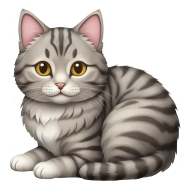 cat loafing with paws tucked under sticker