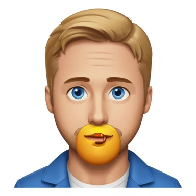Ryan Gosling with blue eyes sticker