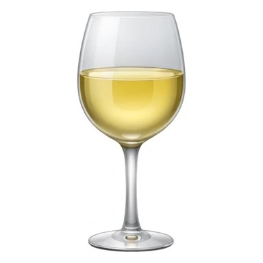 White wine glass sticker