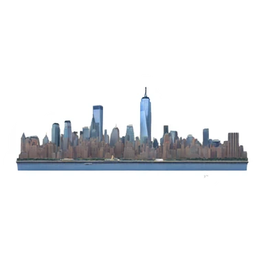 new york city skyline sticker