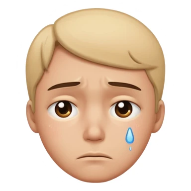 una persona mirándose con inseguridad, expresión triste y mirada hacia abajo sticker