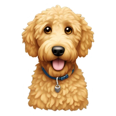 A golden groodle sticker