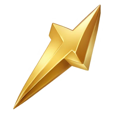 Gold arrow pointing to right  sticker