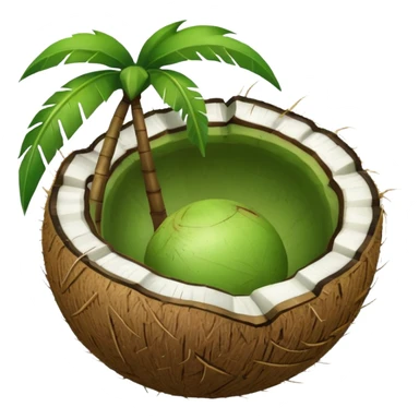 Green Coconut  sticker