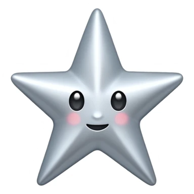 A SILVER STAR SPARKLE sticker