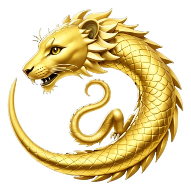 Elder Scrolls Online Lioneating its tail Ouroboro sticker