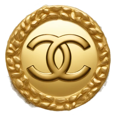Chanel golden logo sticker