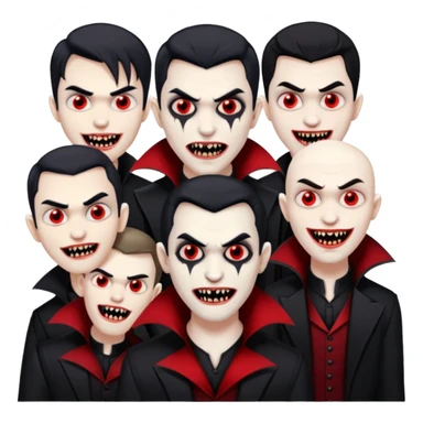 men Vampires sticker