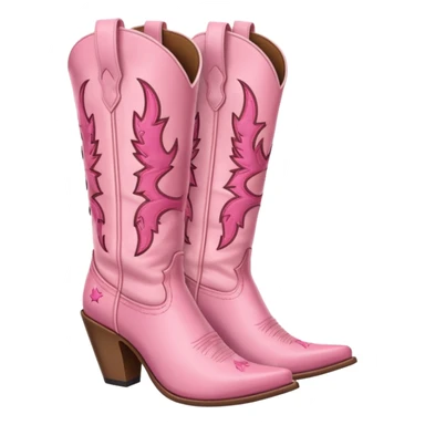 pink cowgirl boots sticker