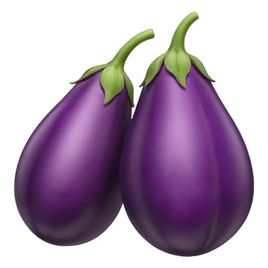 Eggplant with veins vascular sticker