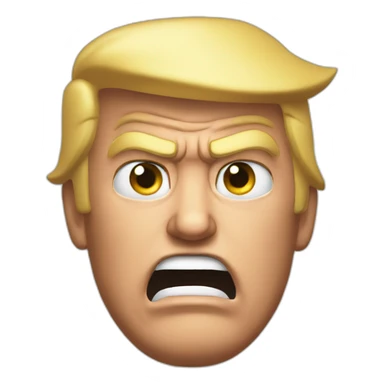 Donald trump angry sticker